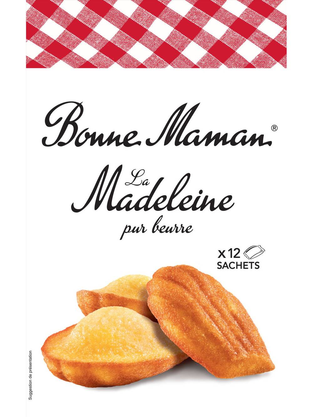 Madeleines Pur Beurre BONNE MAMAN - le sachet de 12 madeleines de 300g