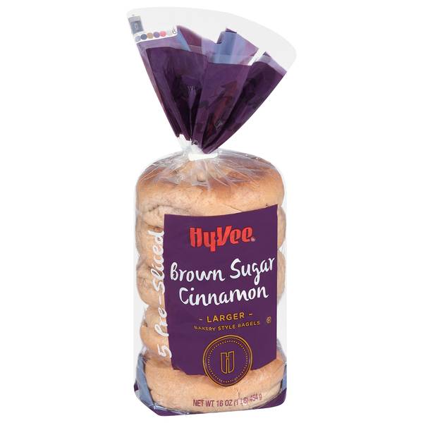 Hy-Vee Pre-Sliced Bagels (cinnamon brown sugar)