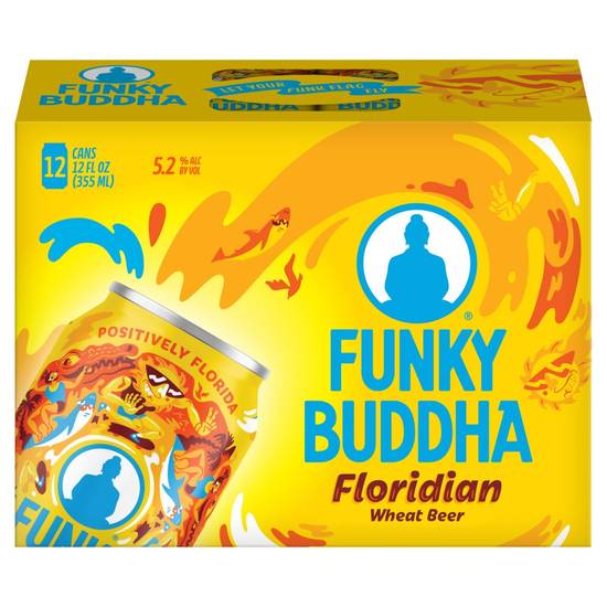 Funky Buddha Floridian Domestic Hefeweizen Beer (12 pack, 12 fl oz)