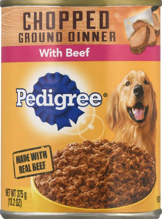 Pedigree Chopped Ground Dinner With Beef Dog Food