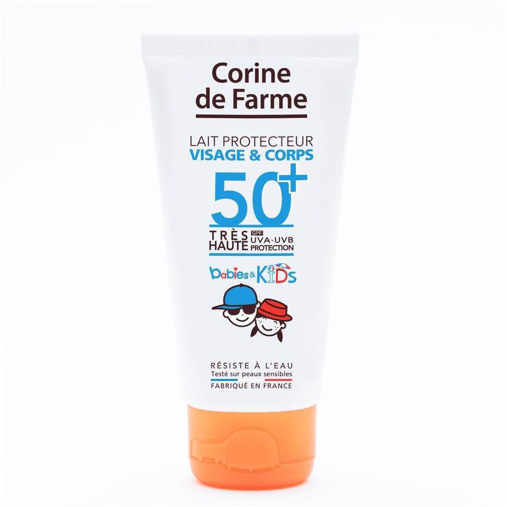 Protection Solaire Bébé et Enfants SPF50+ CORINE DE FARME - le flacon de 50mL