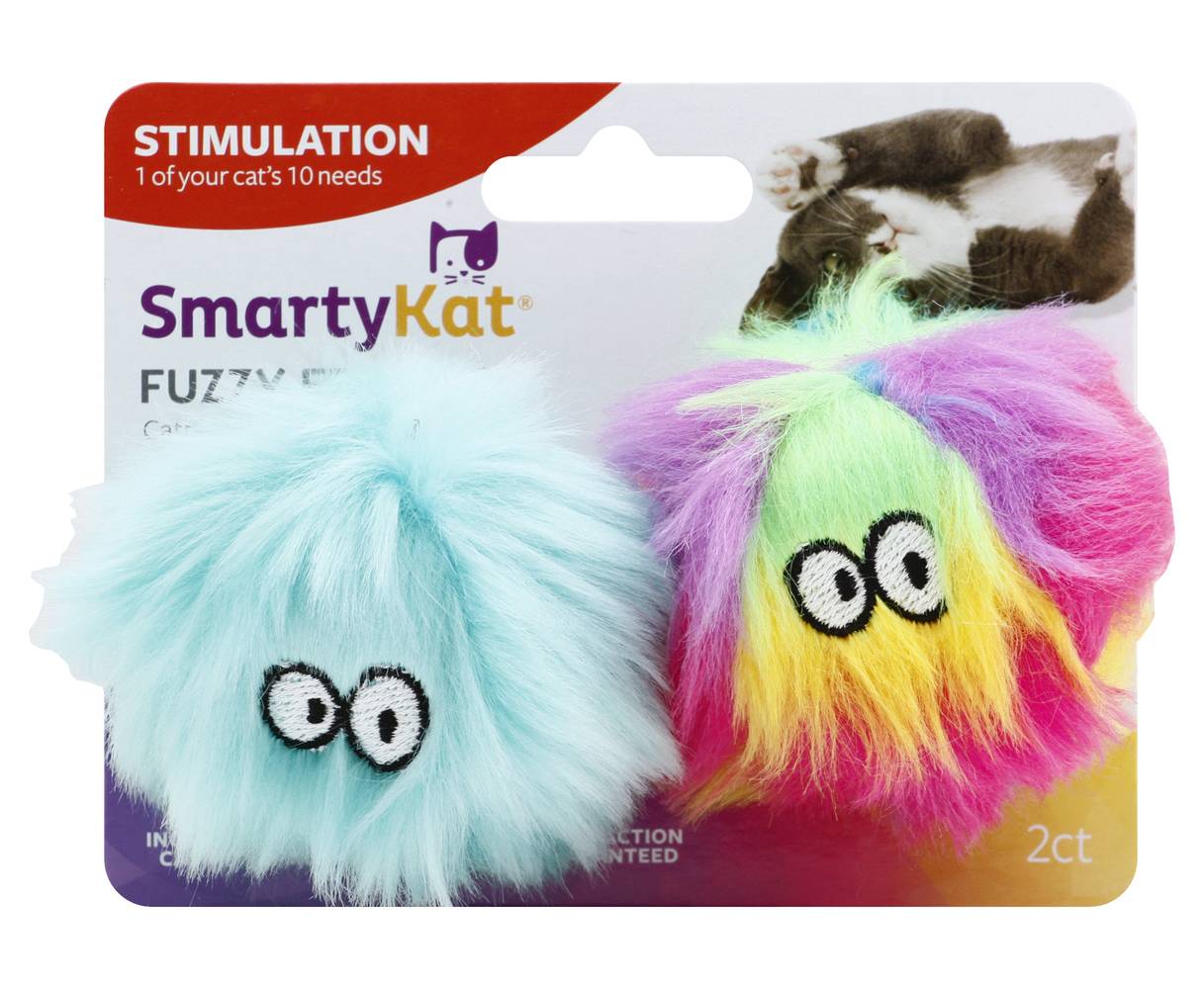 SmartyKat Fuzzy Friends Plush Catnip Ball Cat Toys (2 ct)