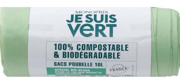 Monoprix - Je suis vert sacs poubelles capacité de 10l (20)