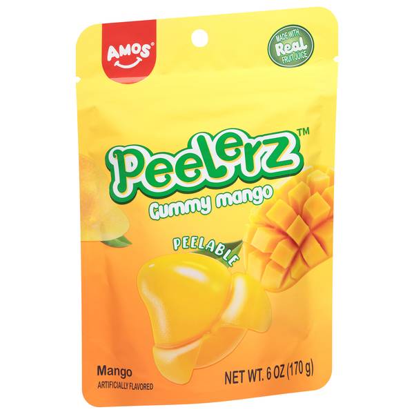 AMOS Peelerz Gummy, Mango (10 oz)