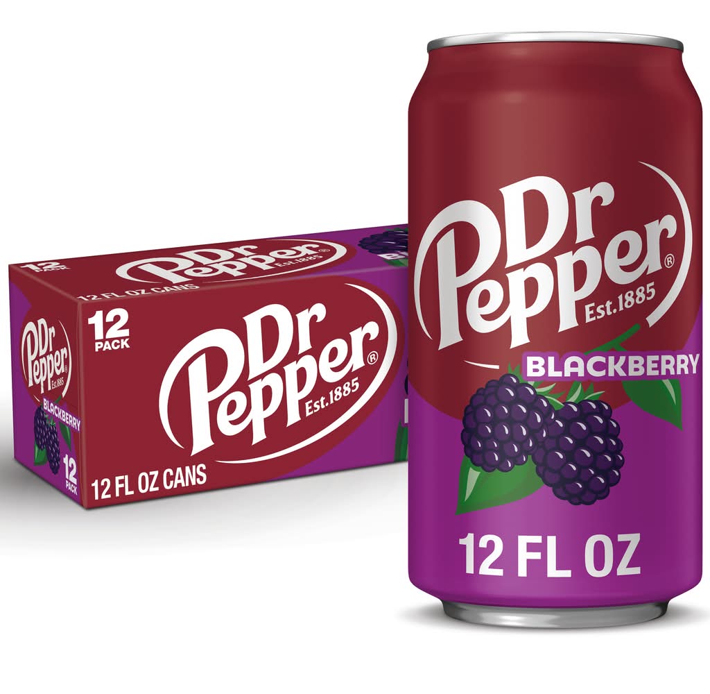 Dr Pepper Soda, Blackberry (12 x 12 fl oz)
