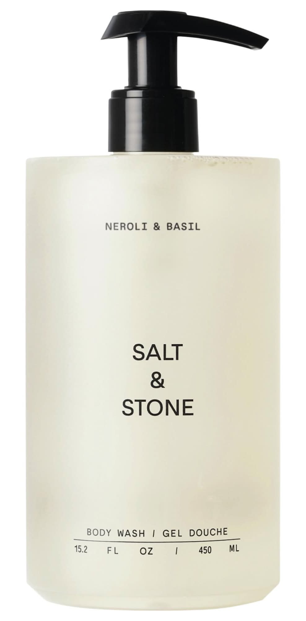 Salt & Stone Neroli & Basil Body Wash with Niacinamide + Probiotics 15.2 oz/450 mL