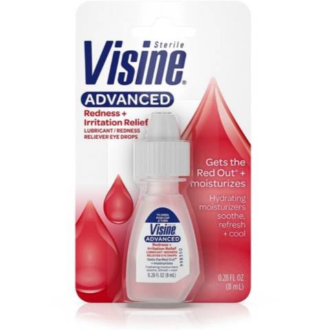 Visine Red Eye Hydrating Comfort Redness & Irritation Reliever (0.28 fl oz)