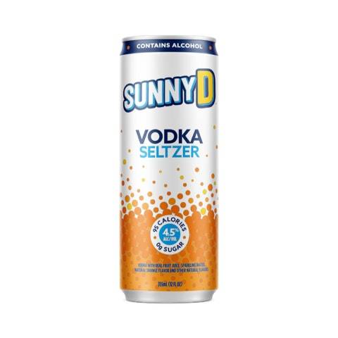 SunnyD Vodka Seltzer 4x 12oz Cans