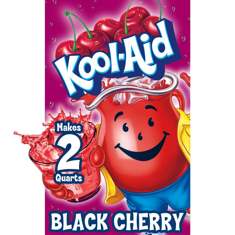 Kool-Aid Caffeine Free Unsweetened Black Cherry Powdered Drink Mix (0.13 oz)