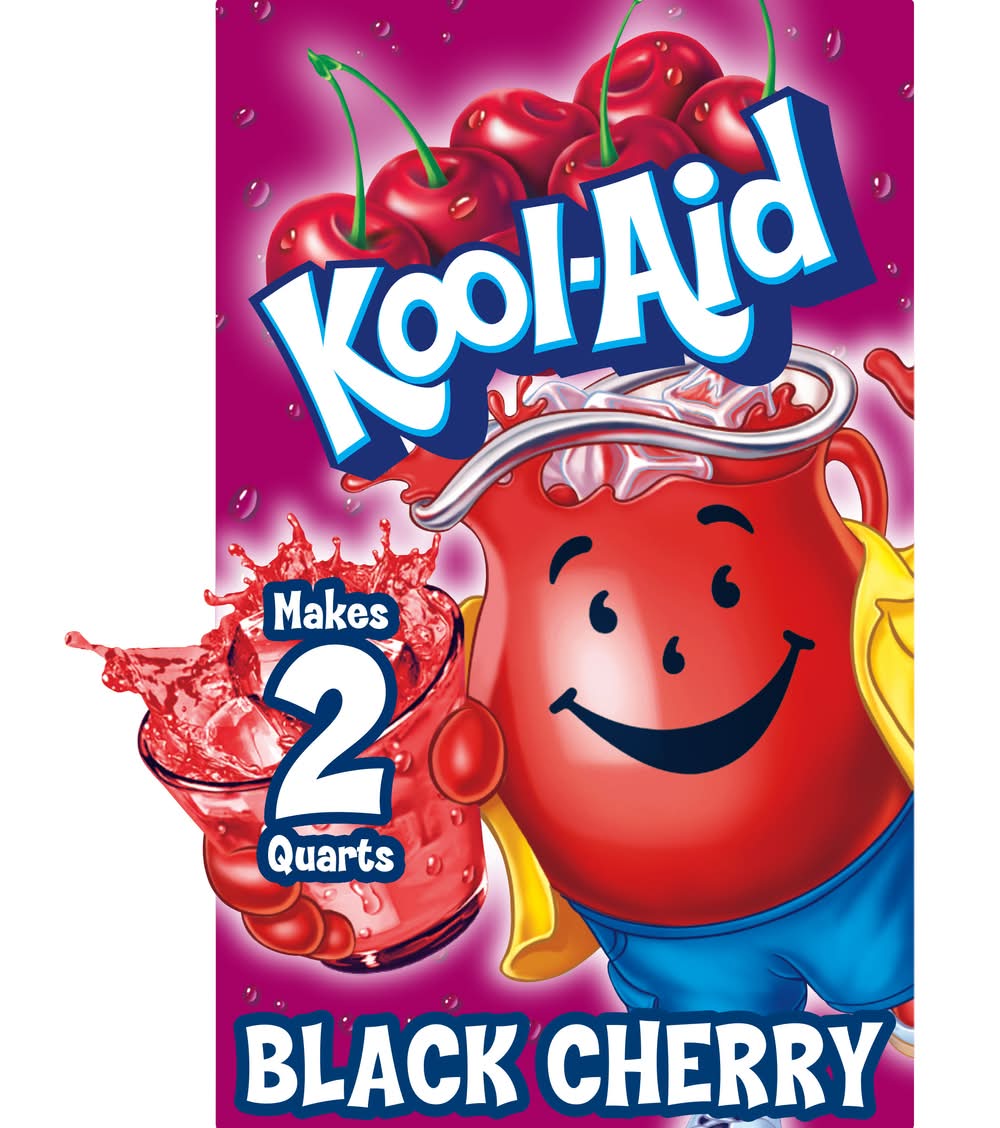 Kool-Aid Caffeine Free Unsweetened Black Cherry Powdered Drink Mix (0.13 oz)