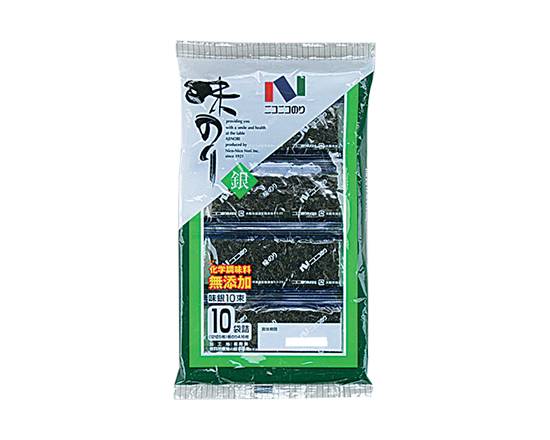 ニコニコのり 味銀 10束【素材食品】
