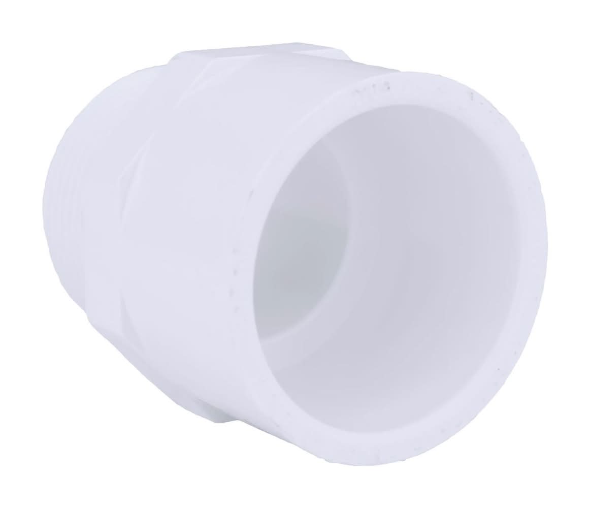 Charlotte Pipe Schedule 40 1-1/4 In. Slip X 1-1/4 In. D Mpt Pvc Pipe Adapter 1 Pk