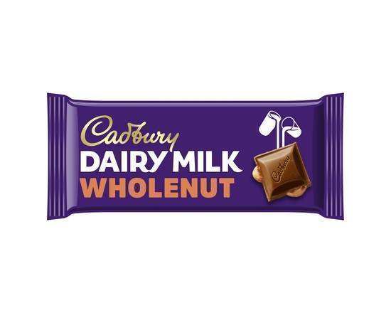 Cadbury Dairy Milk Whole Nut Chocolate Bar 120g