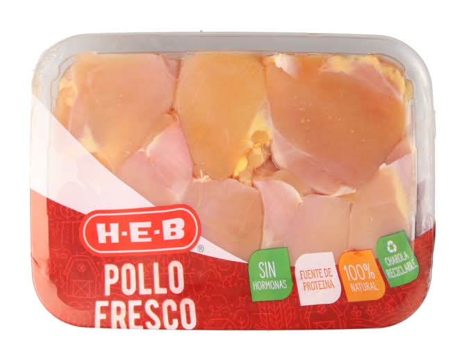 Heb muslos de pollo sin hueso y sin piel amarillo fresco (unidad: 1 kg aprox)