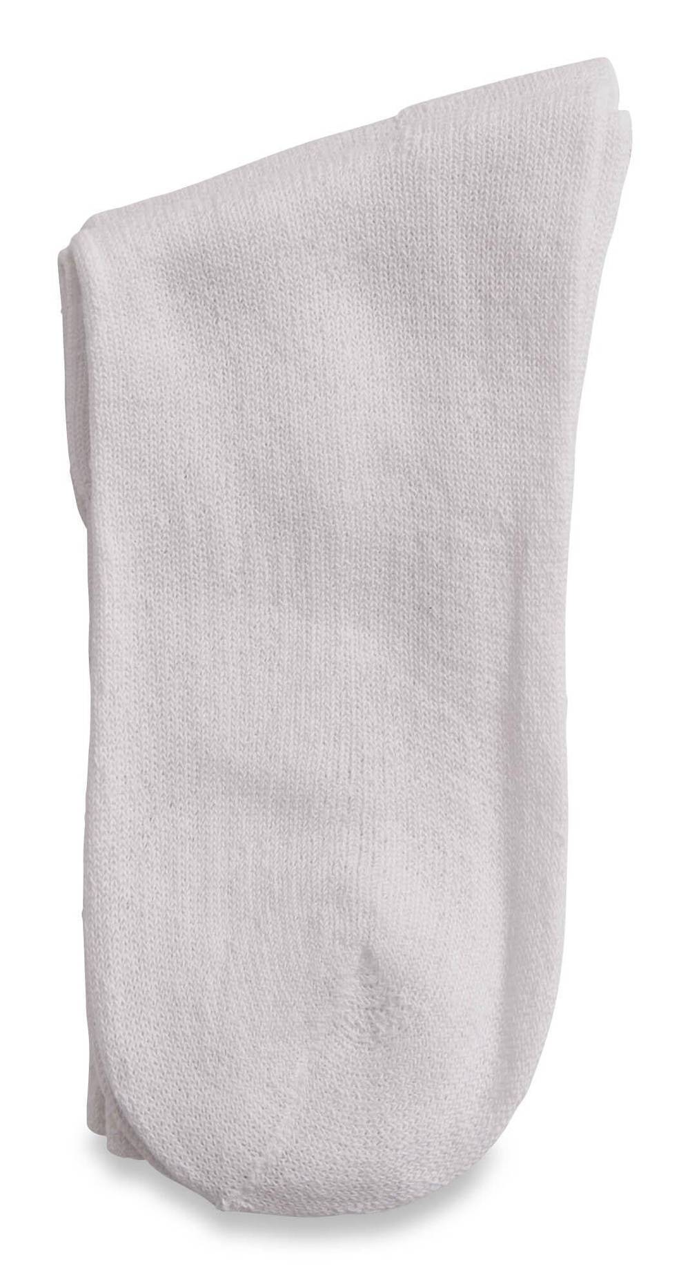 Chaussettes pour hommes, emb. de 20 (Blanc) / Excersox Men's Ribbed Crew Cut Socks, 20-Pack (White)