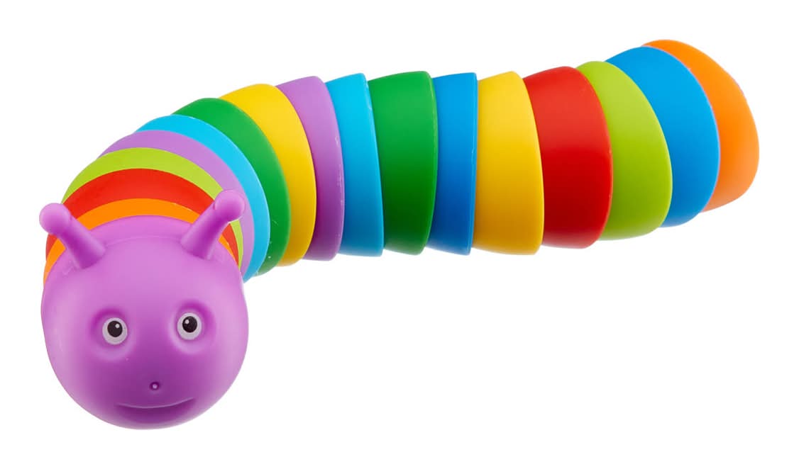 Wiggle Worm Fidget Toy, Rainbow