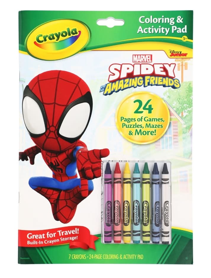 Crayola Marvel Spidey & His Amazing Friends Coloring & Activity Pad For Age 3y+, Assorted (31 ct)