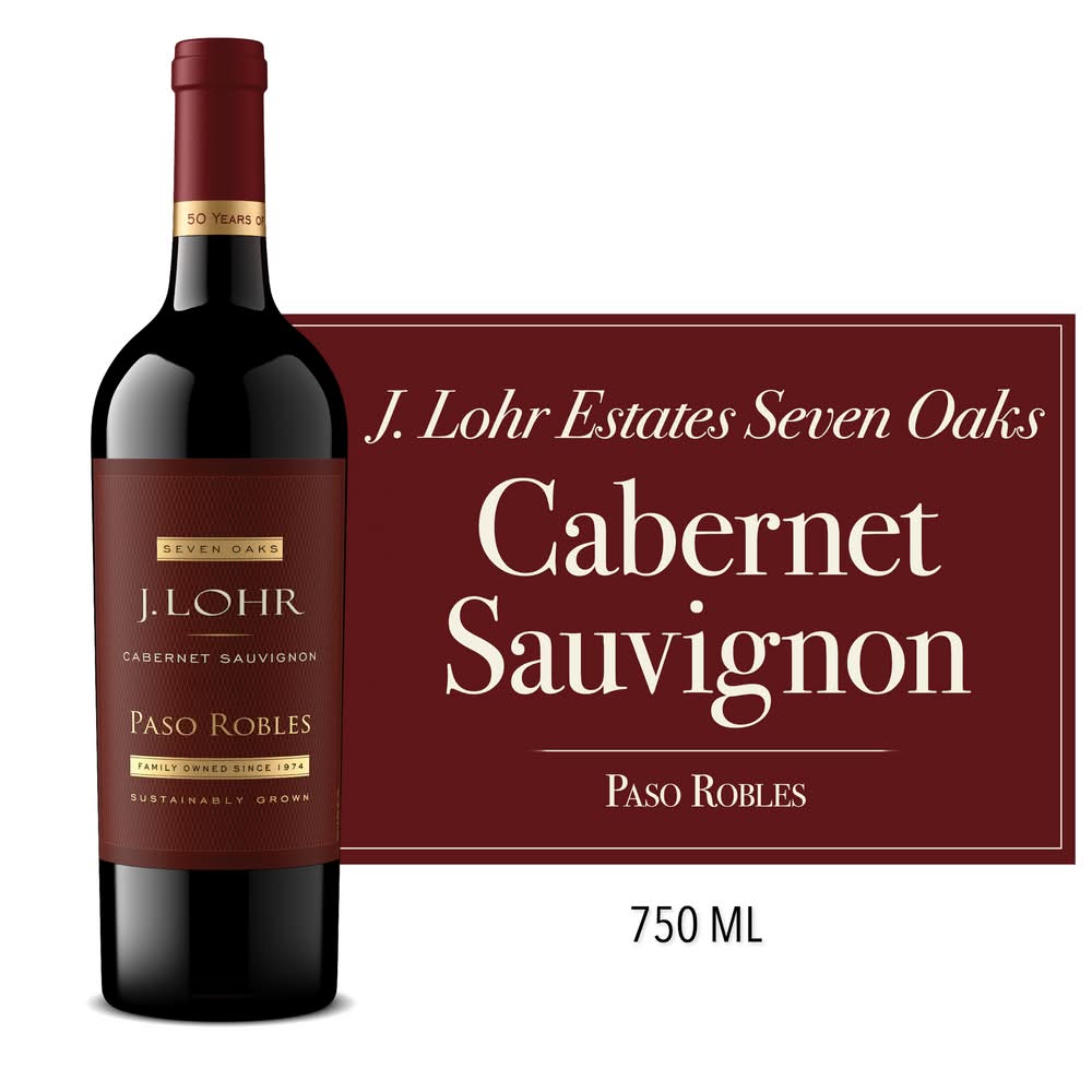 J. Lohr Estates Seven Oaks Cabernet Sauvignon Red Wine (750 ml)