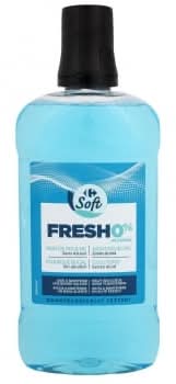 Enjuague bucal fresh 0% alcohol Carrefour Soft 500 ml.