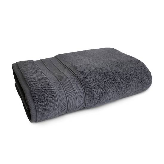Hometrends serviette de bain, gris (1 unité) - bath towel grey (1 unit)