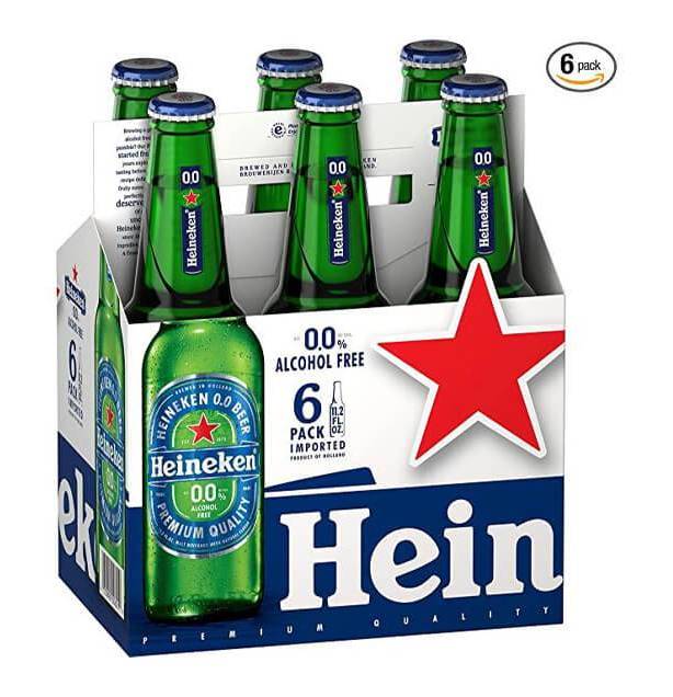 Heineken 0.0% Non Alcoholic Bottles 6 Pack