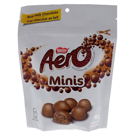Nestlé Aero Mini Milk Chocolate Peg-Bag (98 g)