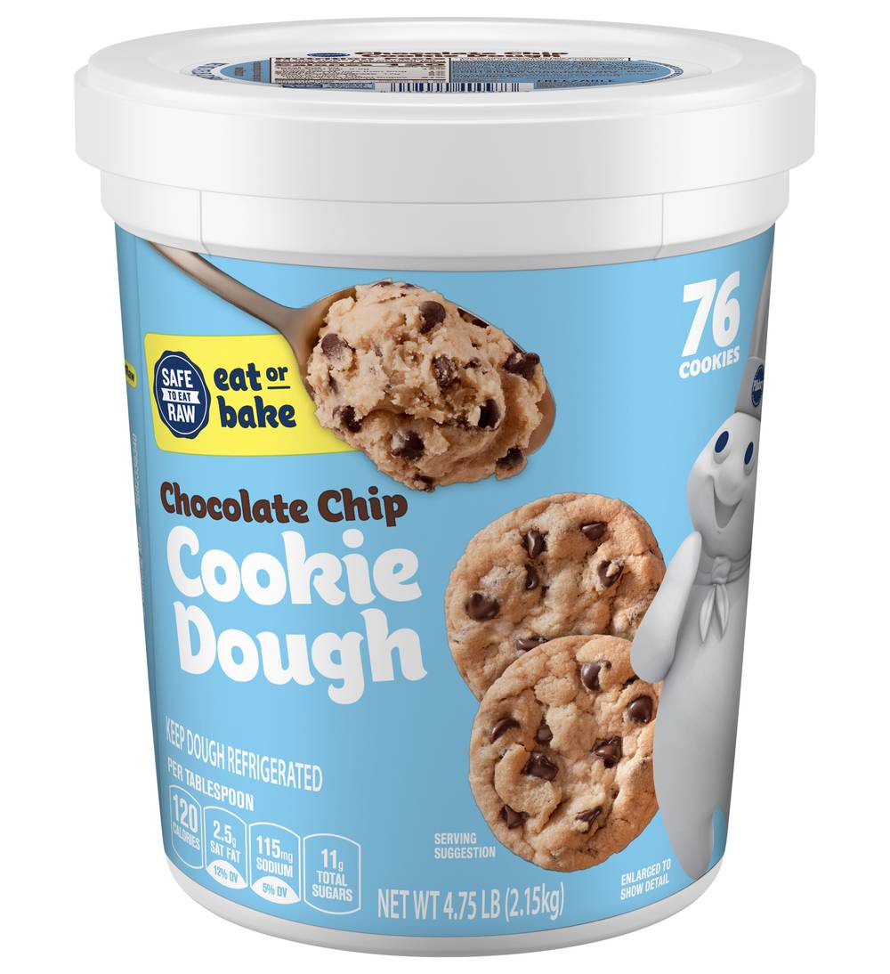 Pillsbury Best Chocolate Chip Cookie Dough Eat or Bake (4.75 lbs)