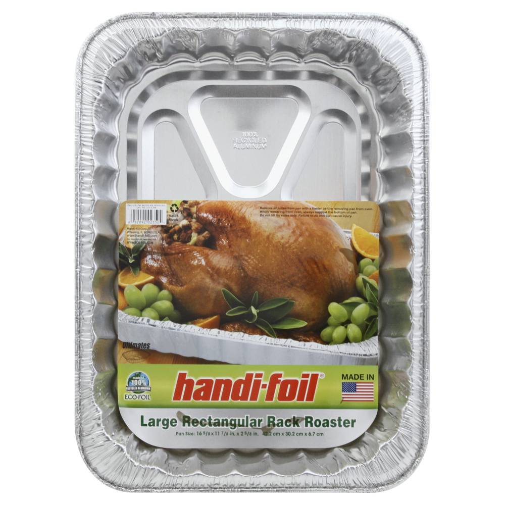 Handi-Foil Large Rectangular Rack Roaster Pan