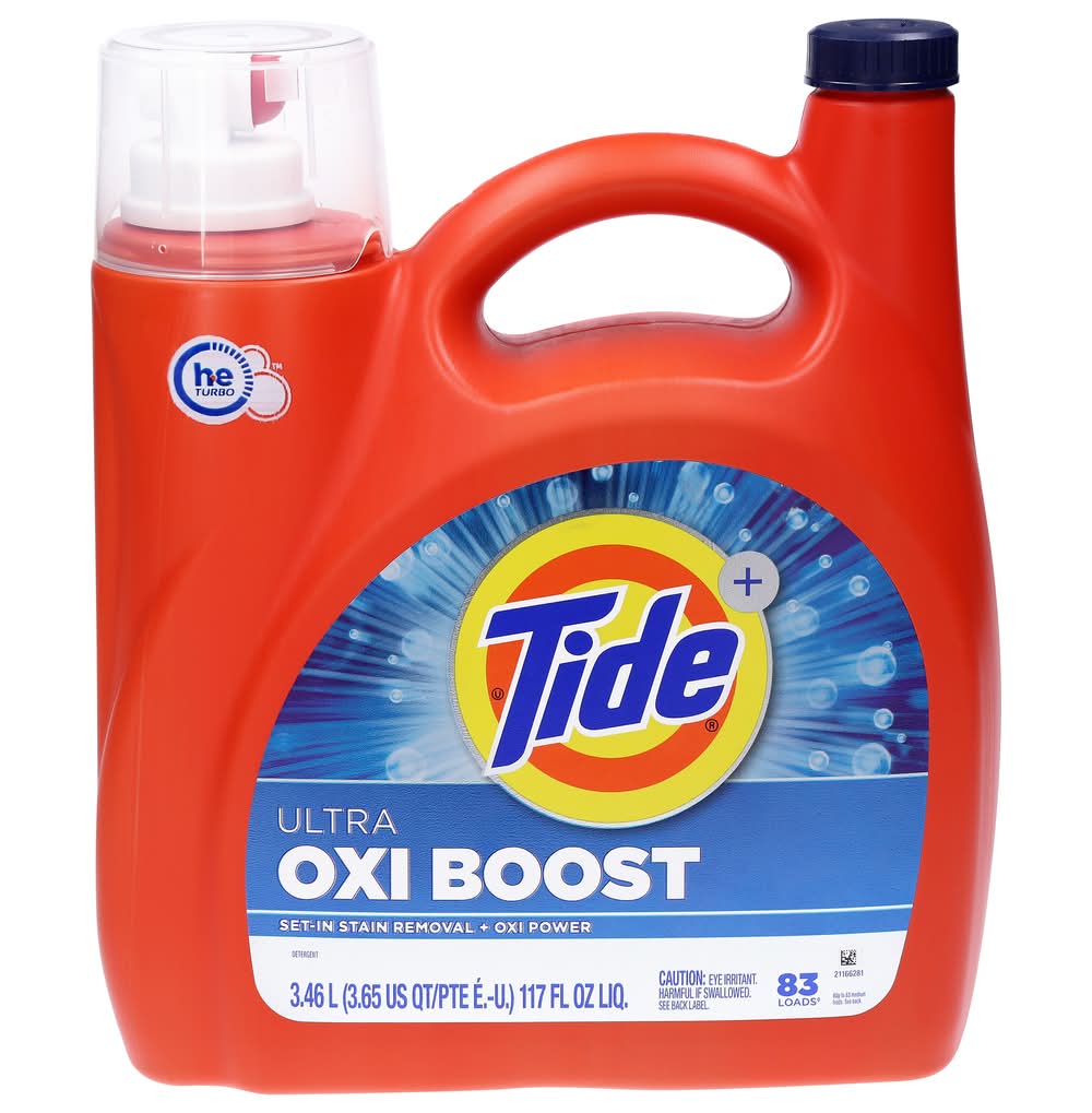 Tide Ultra Oxi Boost Liquid Laundry Detergent (117 fl oz, 83 ct)