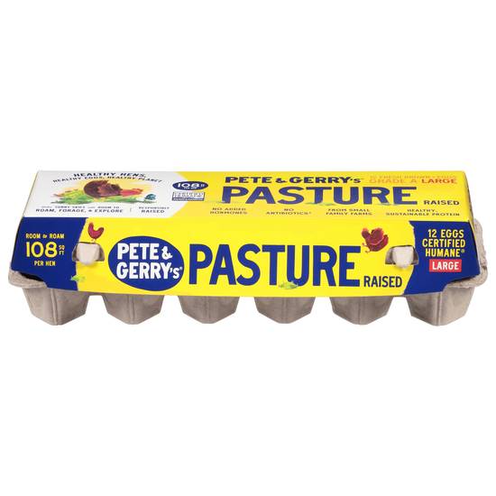 Pete and Gerry's Brown Pasture Raised Eggs Large (12 ct)