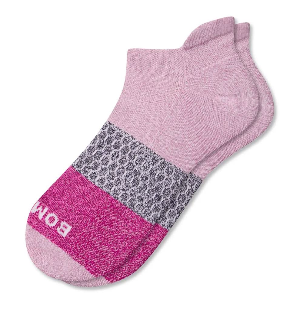 Bombas Triblock Ankle Socks (Mauve/Multicolor M)