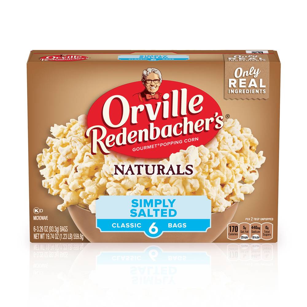 Orville Redenbacher's Naturals Microwave Popcorn, Simply Salted (1.23 lbs)