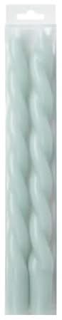Ashland Unscented Twist Taper Candles, 10 in, Light Blue (2 ct)