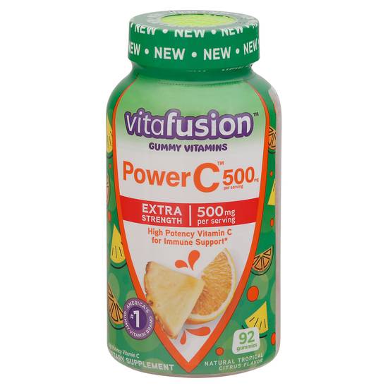 Vitafusion Power C 500 mg Extra Strength Gummy Vitamins (92 ct) (citrus)