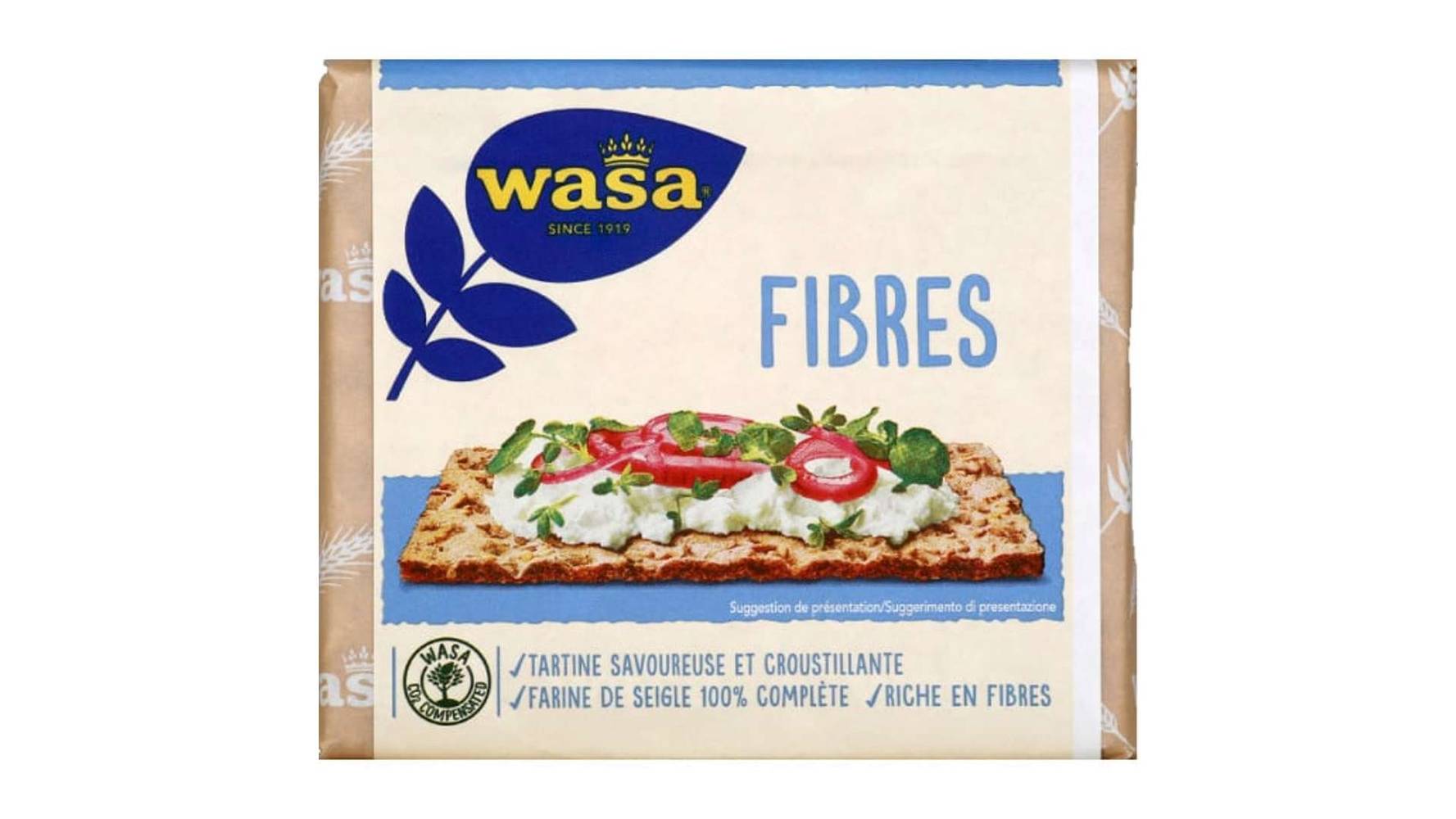 Wasa - Tartine croustillante au seigle et au son de blé (230g)