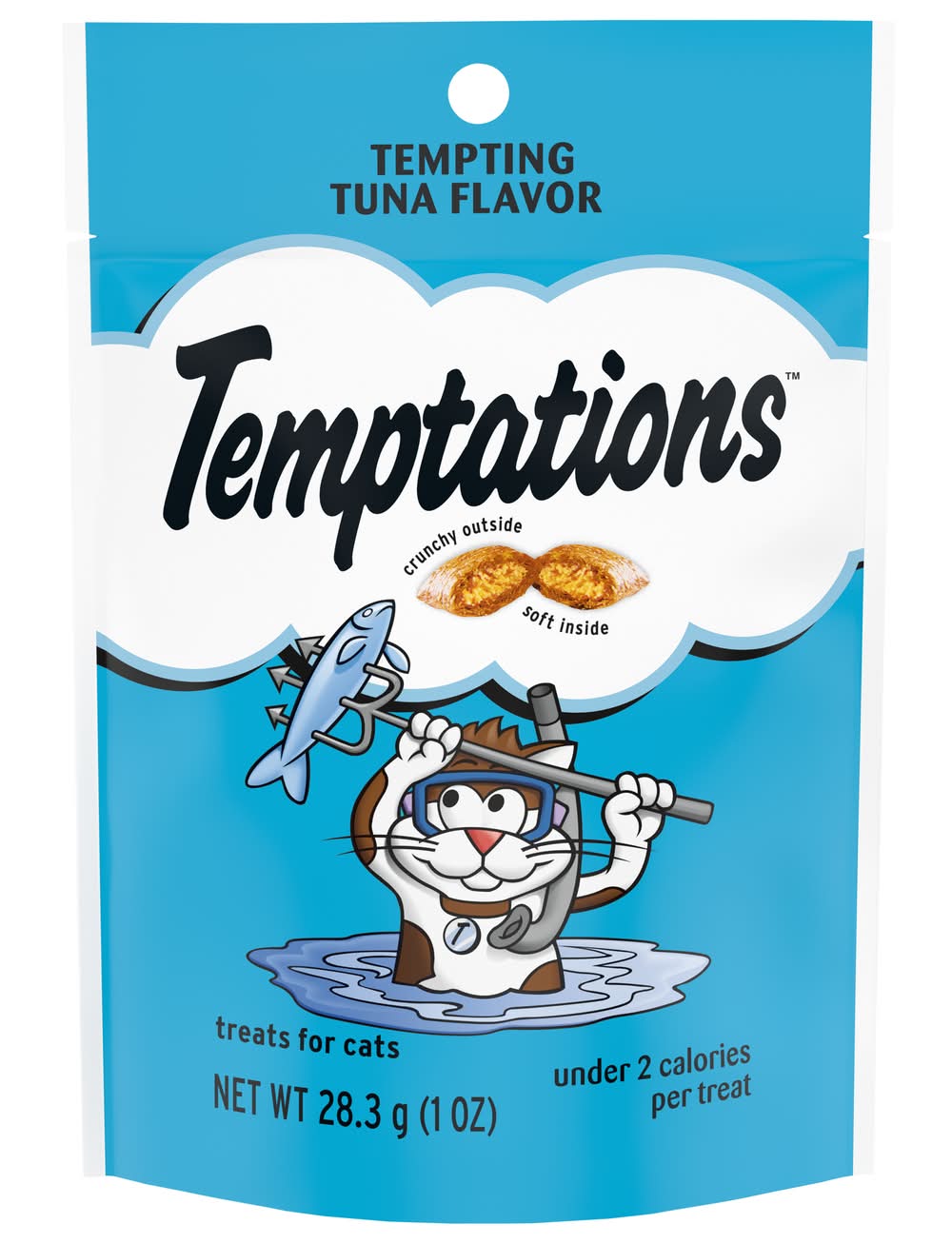 Temptations Classic Crunchy and Soft Cat Treats, Tempting Tuna (1 oz)