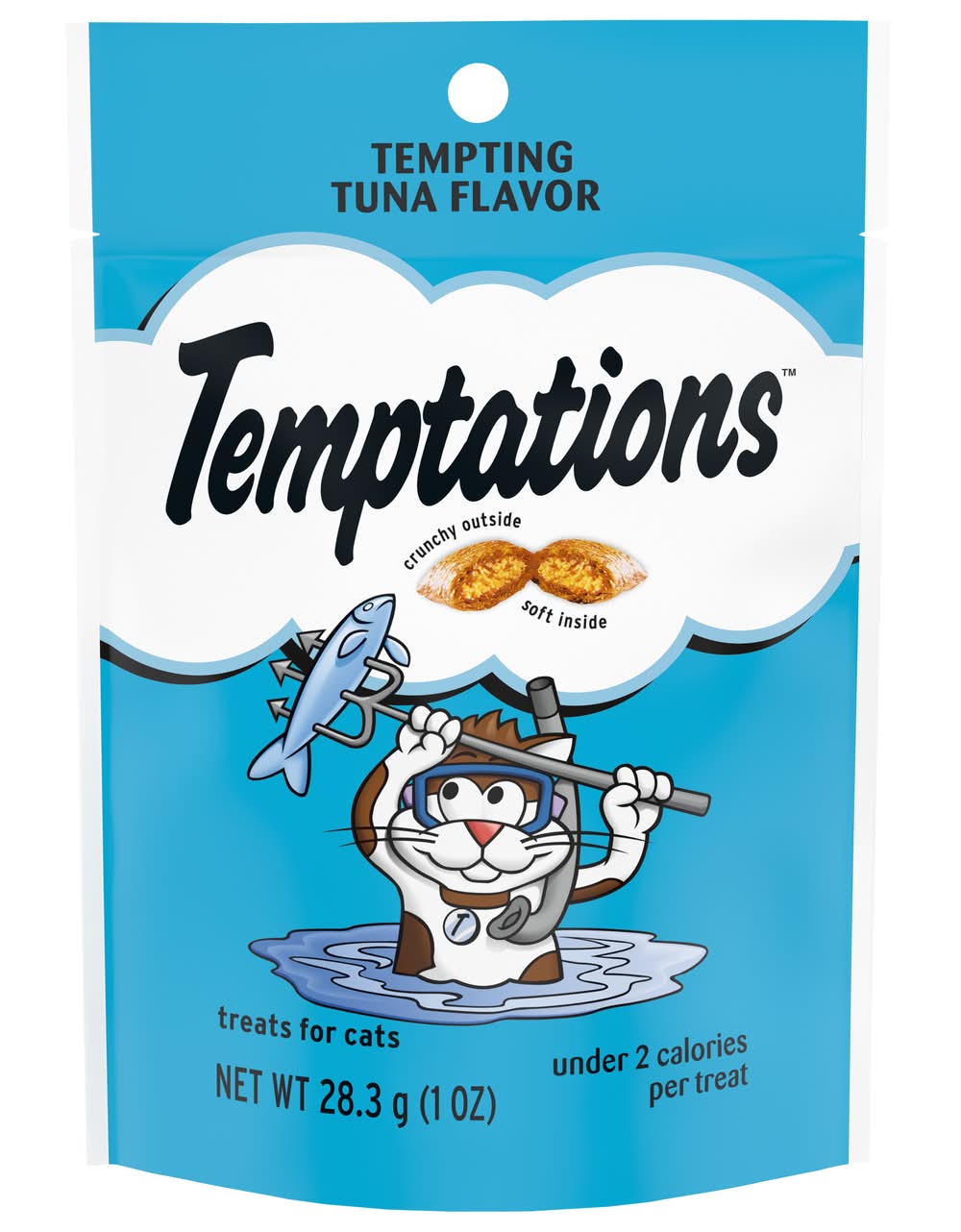 Temptations Classic Crunchy and Soft Cat Treats, Tempting Tuna (1 oz)