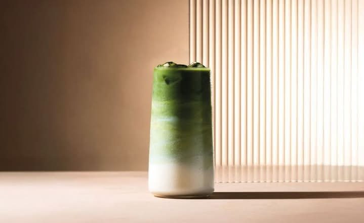 Honeycomb Iced Matcha Latte