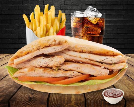 Sandwich escalope nature 🌮