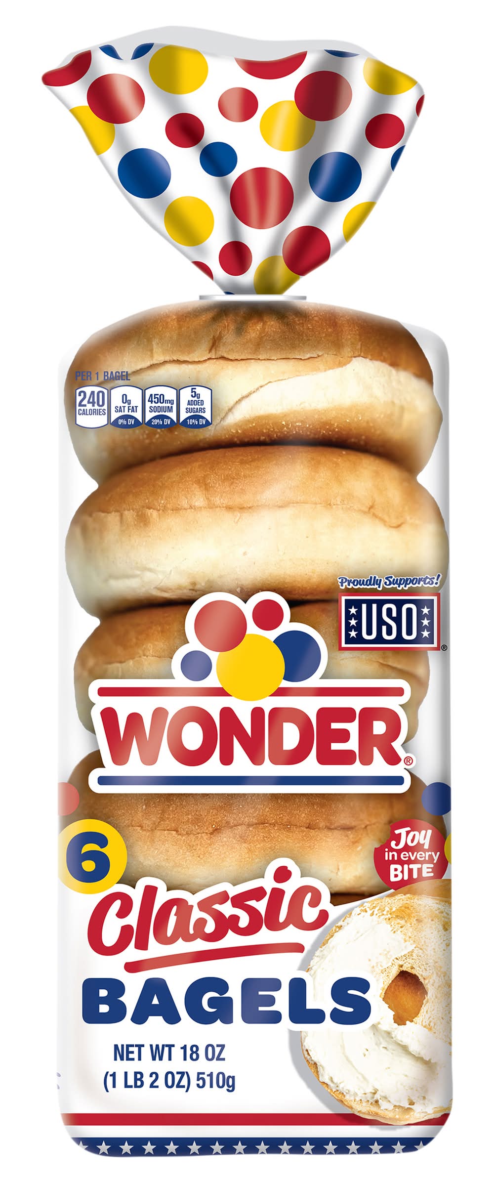 Wonder Classic Bagels (18 oz, 6 ct)