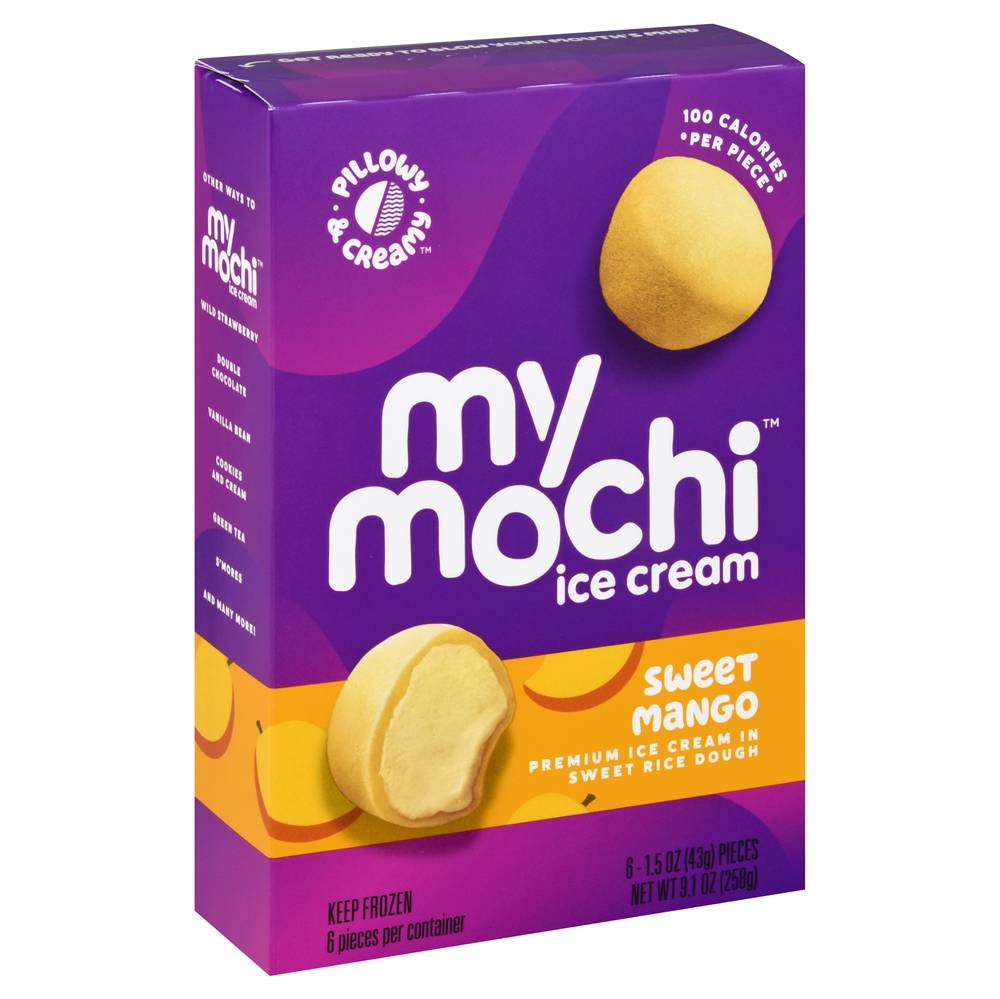 My Mochi Sweet Mango Ice Cream (7.5 oz, 6 ct)