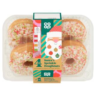 Co-op 4 Santa's Sprinkle Doughnuts