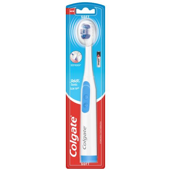Colgate 360 Sonic Slim Tip Battery Powered Toothbrush