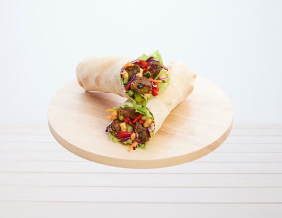 Black Bean Pattie Pita