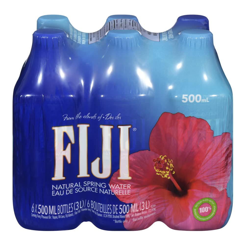 FIJI Natural Spring Water (6 x 500 ml)