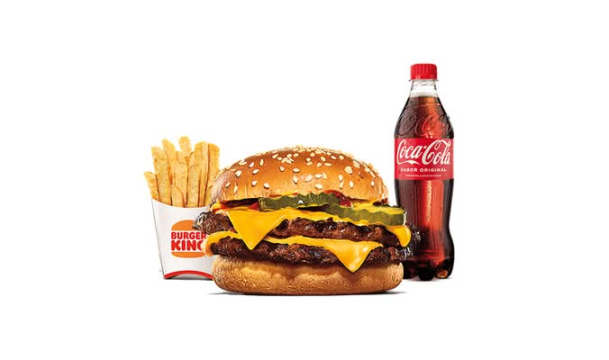 King Ahorro Menú Doble Cheeseburger BBQ