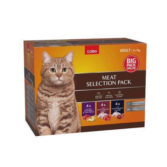 Deals on Coles Meat Selection Variety Wet Cat Food Delivery Near