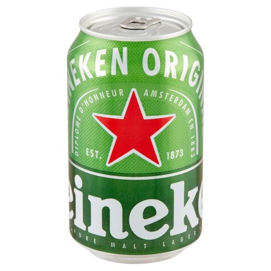 Heineken Original Pure Malt Lager Blik 330 ml