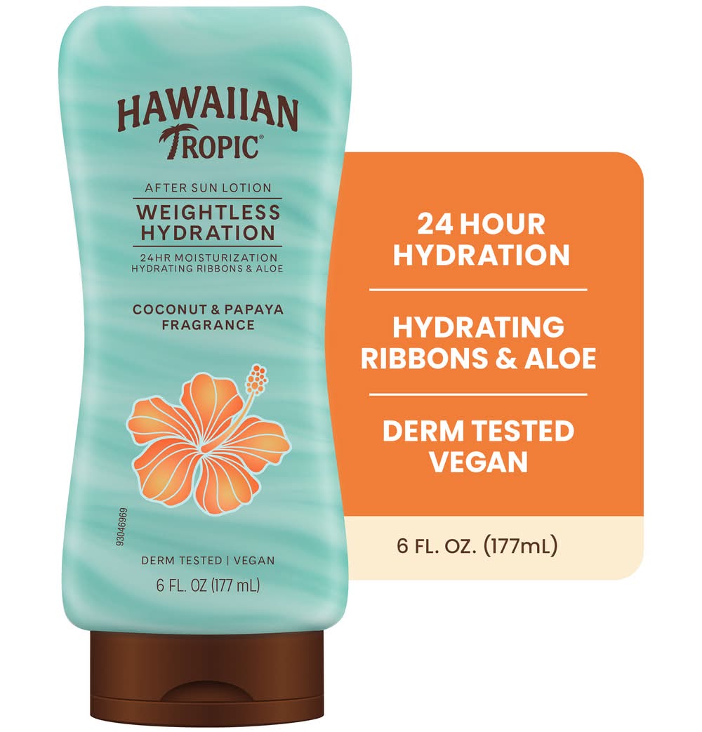 Hawaiian Tropic Weightless Hydration After Sun Lotion, Coconut & Papaya (6 fl oz)