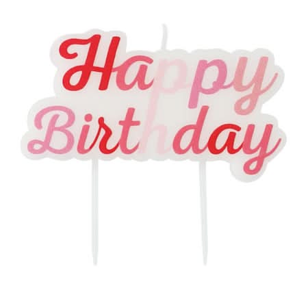 Birthday Pick Candles Pink
